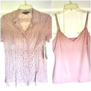 2 Piece ECI New York Lace Top with Cami